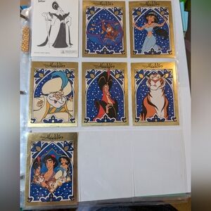 Lot of 70 Disney Panini Aladdin trading cards lot